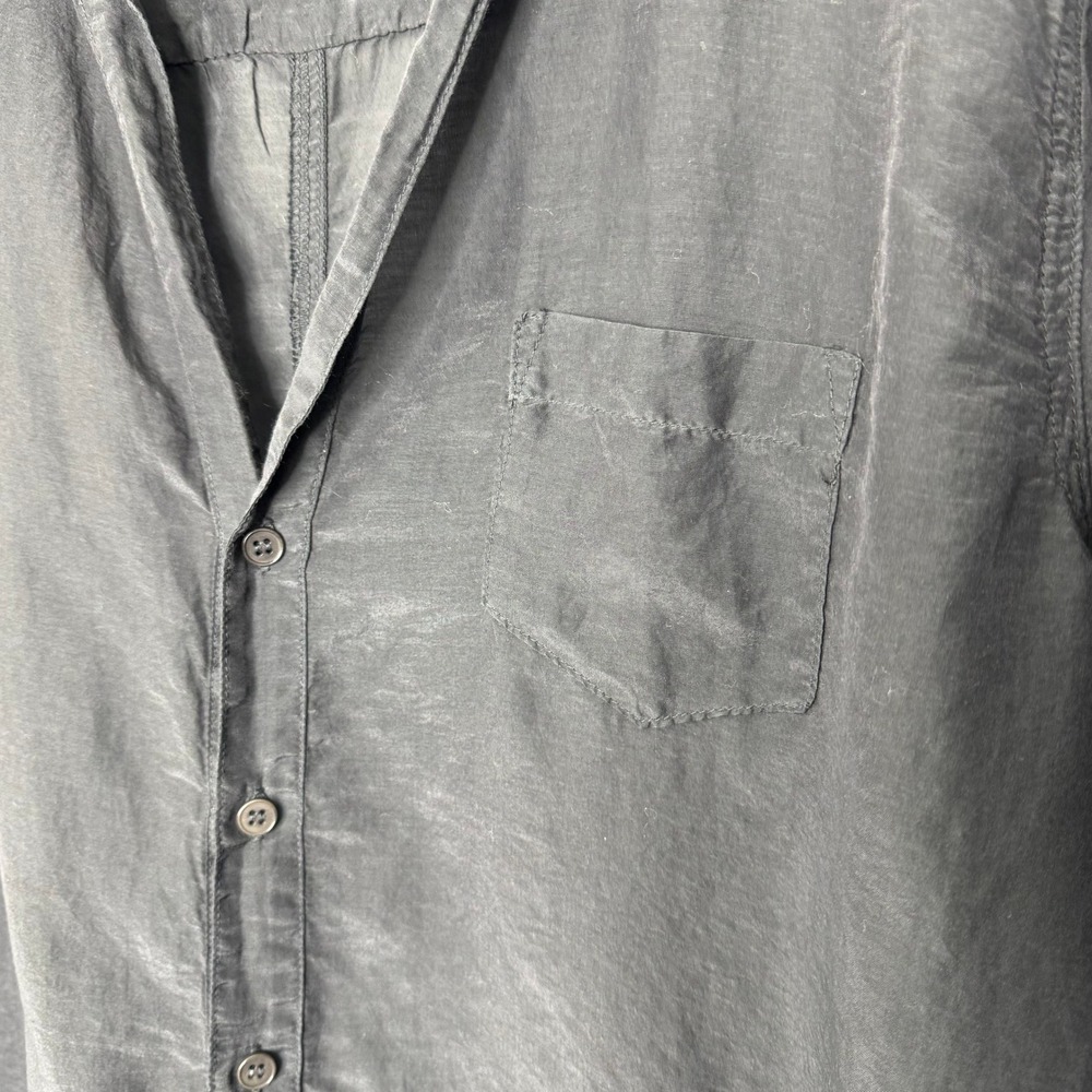 CP Shades Cotton/Silk Button Front Top - Picture 3 of 10